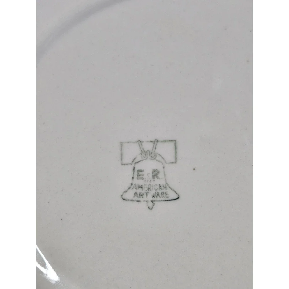 Vintage Ebeling & Reuss E&R Floral Deviled Egg Plate 12 Well Scalloped Cottage